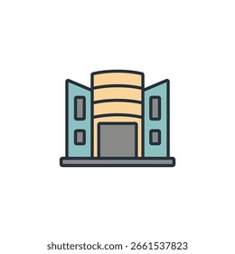 kleine Icon-Sammlung .Design-Stil mit Hintergrund