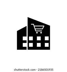 mall icon flat style trendy stylist simple