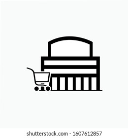 Mall Icon - Illustration As A Simple Vector Sign & Trendy Symbol for Design and Websites, Presentation or Mobile Application.
