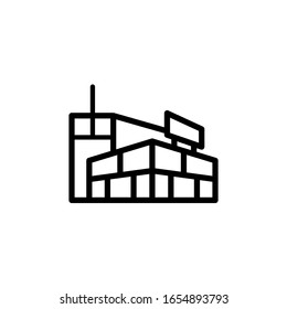 Mall-Symbol. Liniendesign-Vorlage. Vektorillustration