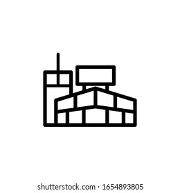Mall-Symbol. Liniendesign-Vorlage. Vektorillustration