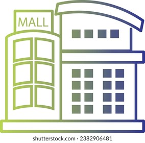 Mall Icon Online-Farbverlauf-Stil