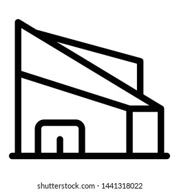 Mall icon. Outline mall vector icon for web design isolated on white background
