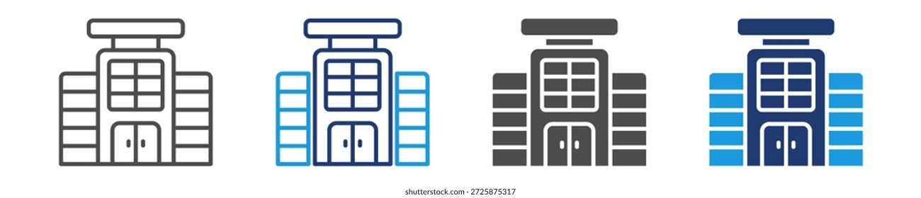 Conjunto de iconos de centro comercial Estilo múltiple