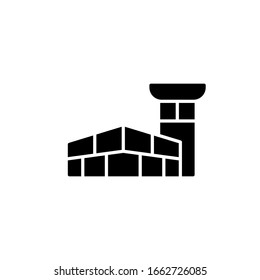Plantilla de icono de centro comercial. Ilustración del vector 