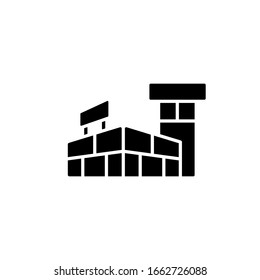 Plantilla de icono de centro comercial. Ilustración del vector 