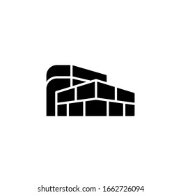 Plantilla de icono de centro comercial. Ilustración del vector 