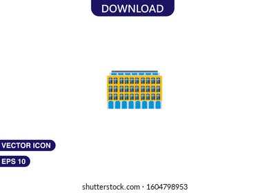 Mall icon in trendy flat style isolated on white background vector illustration