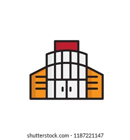 mall icon vector design eps 10. building icon vector
