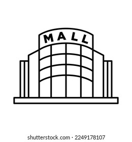 Plantilla de diseño de vectores de iconos de Mall