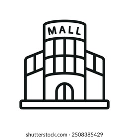 Mall-Symbol, Vektordesign-Vorlagen einfache und moderne Konzept Grafik