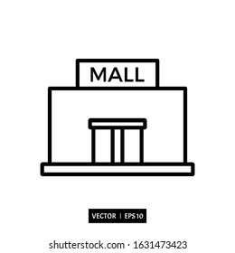 mall icon vector, illustration logo template for many purpose. Isolated on white background.