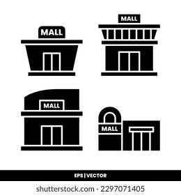 Mall icon vector illustration logo template for many purpose. Isolated on white background.