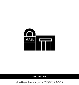 Mall icon vector illustration logo template for many purpose. Isolated on white background.