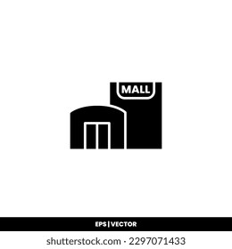 Mall icon vector illustration logo template for many purpose. Isolated on white background.