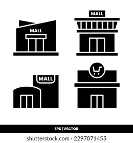 Mall icon vector illustration logo template for many purpose. Isolated on white background.