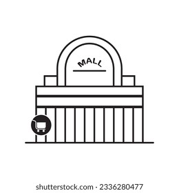 MALL icon vector illustration symbol design