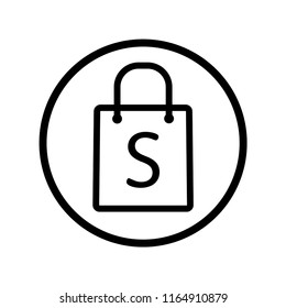 mall icon vector template