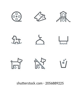 Mall Icons - isolated sign symbol vector illustration
