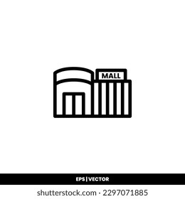 Mall iconos de la plantilla de logotipo de ilustración vectorial para muchos fines. Aislado sobre fondo blanco.