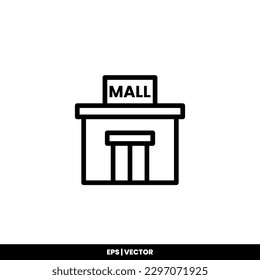 Mall Icons Vektorgrafik Logo Vorlage für viele Zwecke. Einzeln auf weißem Hintergrund.