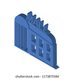 Mall isometric left top view 3D icon