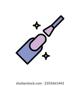 Mall Manicure Icon Vector Illustration