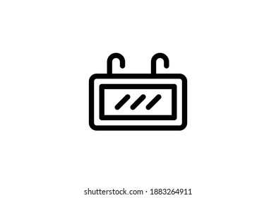 Mall Outline Icon - Mirror