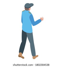 Mall security service icon. Isometric of mall security service vector icon for web design isolated on white background