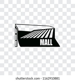 Mall vector icon isolated on transparent background, Mall logo concept