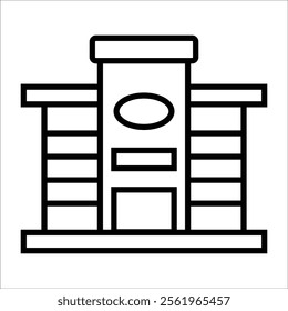 mall vector icon line sign