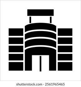 mall vector icon line sign