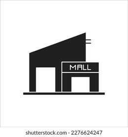 icono nuevo de línea vectorial mall
