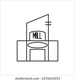 mall vector line new icon