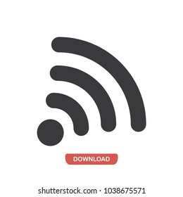 Mall Wifi vector icon