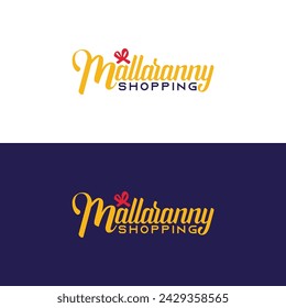 Mallaranny Shopping Logo Diseño de logotipo vectorial.