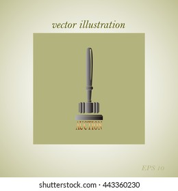 mallet, auction icon