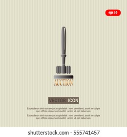 mallet , auction icon