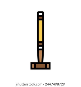 mallet croquet game color icon vector. mallet croquet game sign. isolated symbol illustration