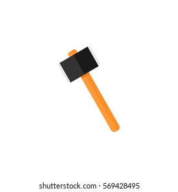 Mallet flat icon, build & repair elements, construction tool, a colorful solid pattern on a white background, eps 10.