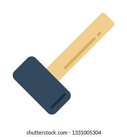 Mallet flat icon.You can be used mallet icon for several purposes like: websites, UI, UX, print templates, presentation templates, promotional materials, web and mobile phone apps