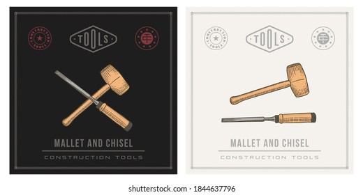 Mallet hammer and Chisel tool