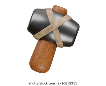Icono de mazo 3D Ilustración Render