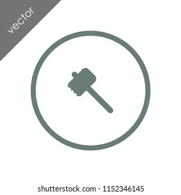 mallet icon - illustration