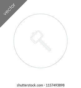 mallet icon - illustration