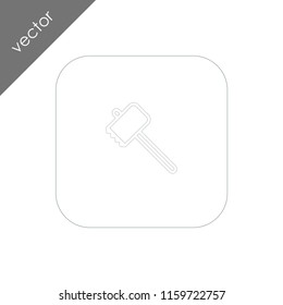mallet icon - illustration
