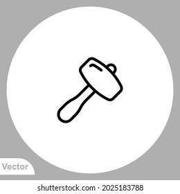 Mallet icon sign vector,Symbol, logo illustration for web and mobile