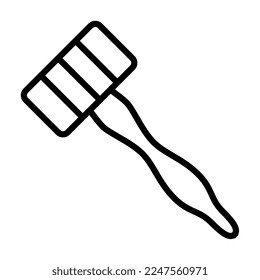 Mallet icon, suitable for a wide range of digital creative projects. 