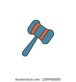 Mallet icon symbol vector illustration isolated on white background