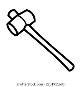 Mallet icon in trendy vector design illustration 